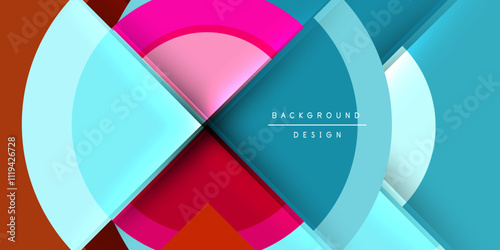 Target circle geometric abstract shapes. Vector Illustration For Wallpaper, Banner, Background, Card, Book Illustration, landing page