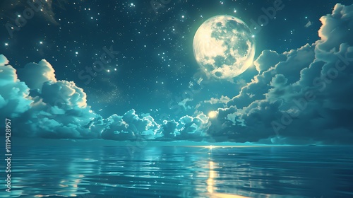moon and clouds