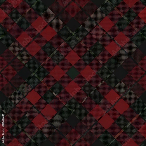 Black Watch Plaid Pattern photo