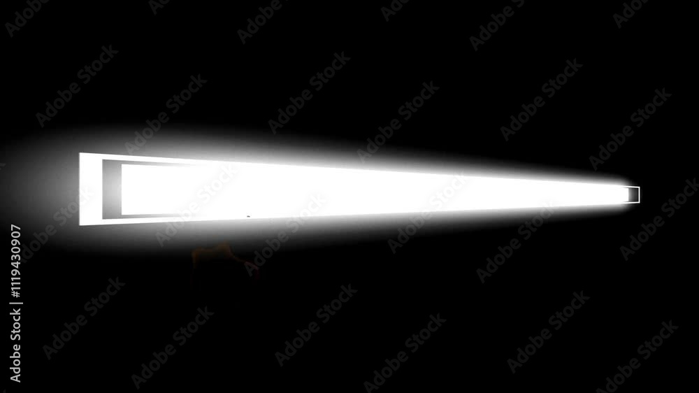 white progress bar on black background. loading video