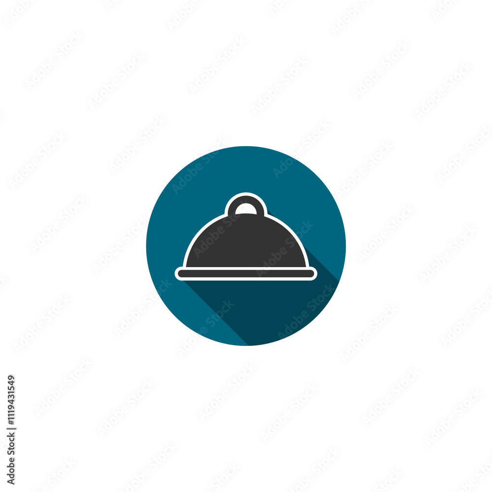 Covered with a tray of food icon isolated on transparent background Covered with a tray of food icon isolated on transparent background