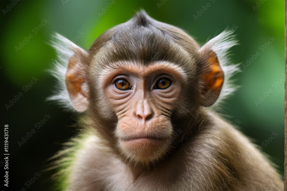 there is a monkey that is looking at the camera there is a monkey that is looking at the camera