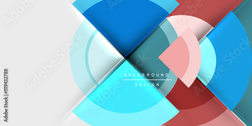 Target circle geometric abstract shapes. Vector Illustration For Wallpaper, Banner, Background, Card, Book Illustration, landing page