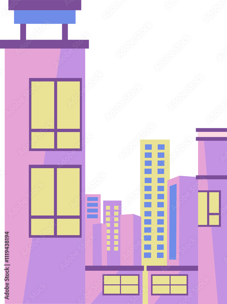 Illustration of buildings and architecture Illustration of buildings and architecture