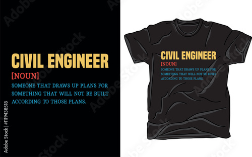 Civil Engineer T shirt Design