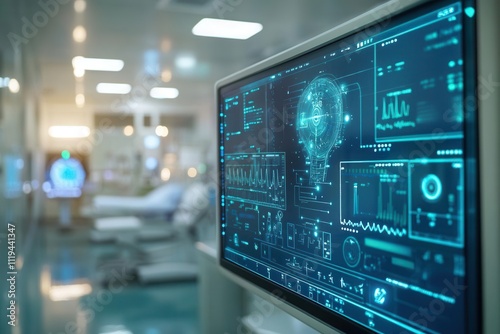 Wallpaper Mural Smart clinic environment where AI systems provide live feedback on treatment plans while monitoring patient response Torontodigital.ca