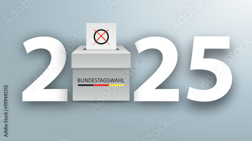 2025 Wahlurne Bundestagswahl