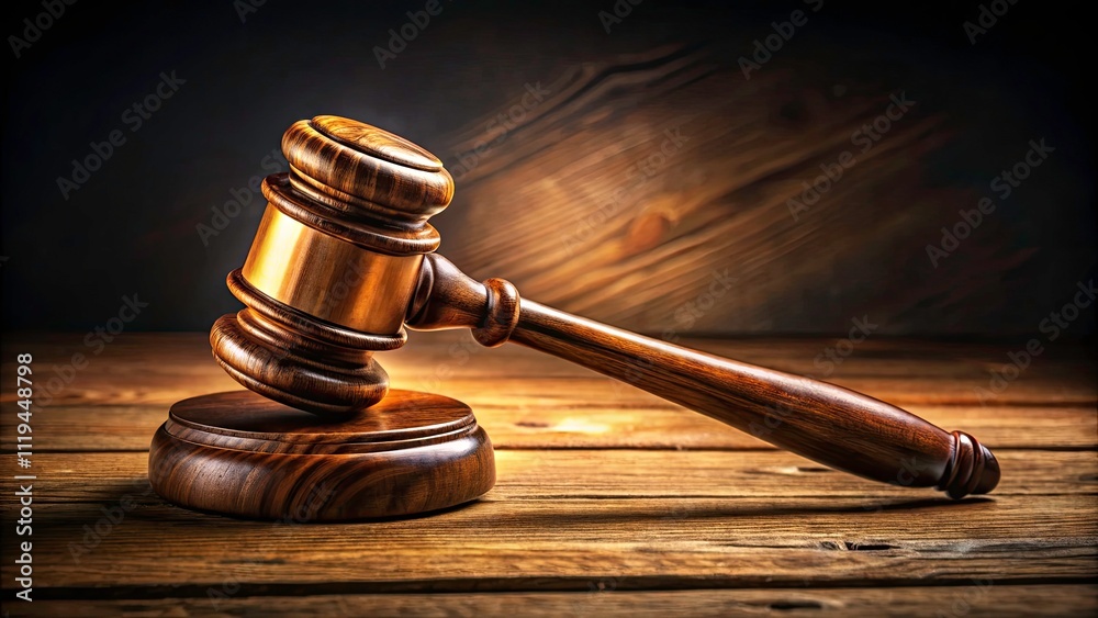 Long Exposure Wooden Judge's Gavel, Dark Background, Light Reflection, Gavel Photography, Legal Theme Long Exposure Wooden Judge's Gavel, Dark Background, Light Reflection, Gavel Photography, Legal Theme