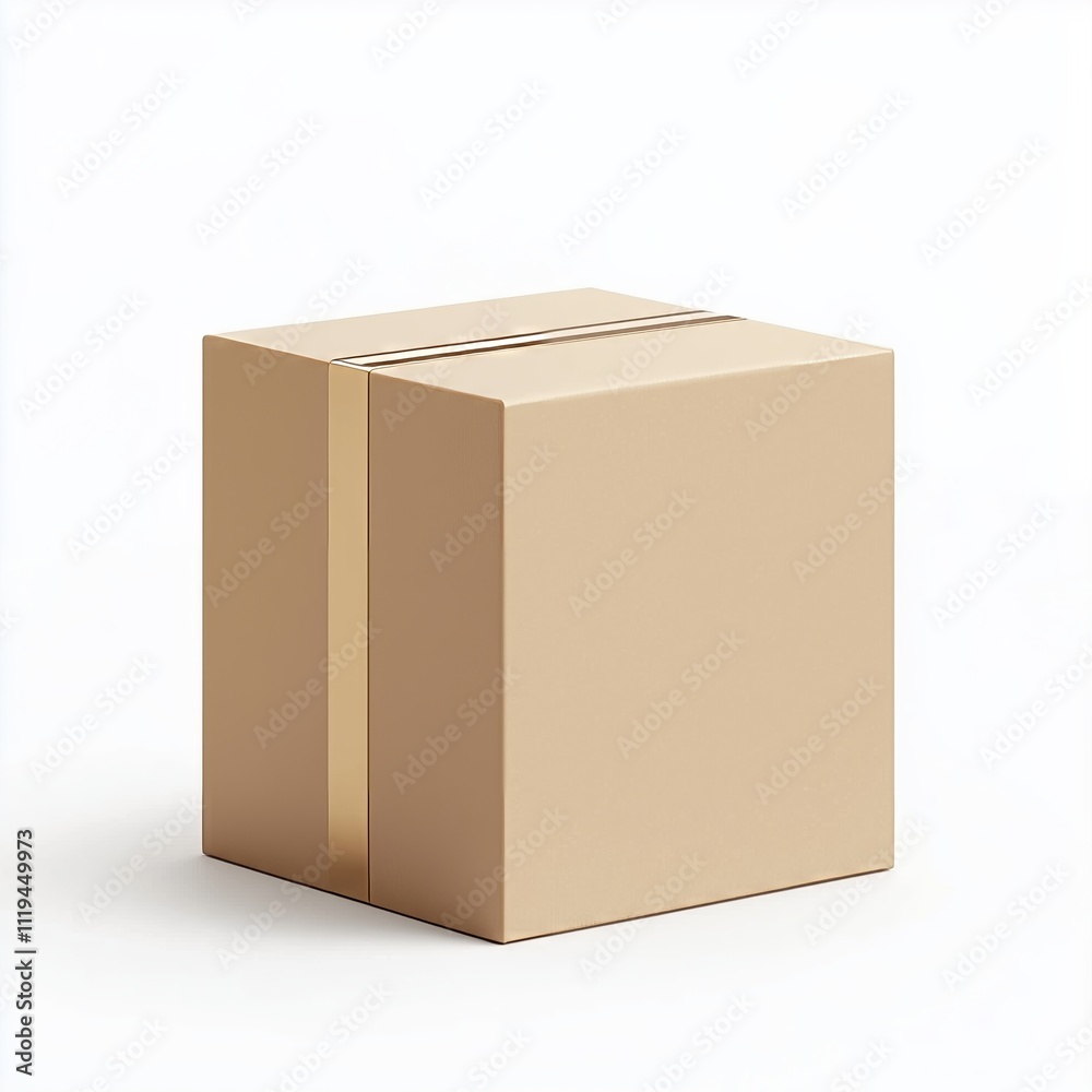 3D cardboard box icon isolated on white background. Shipping logistic and delivery concept. Package delivery. Online shopping. Cargo box. Distribution or storage. 3d rendering illustration 3D cardboard box icon isolated on white background. Shipping logistic and delivery concept. Package delivery. Online shopping. Cargo box. Distribution or storage. 3d rendering illustration
