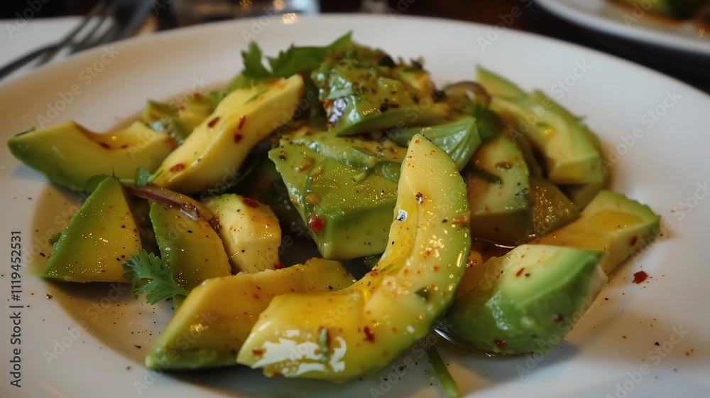 Avocado Salad, A Refreshing and Nutritious Dish with Creamy Avocado, Bursting with Freshness Avocado Salad, A Refreshing and Nutritious Dish with Creamy Avocado, Bursting with Freshness