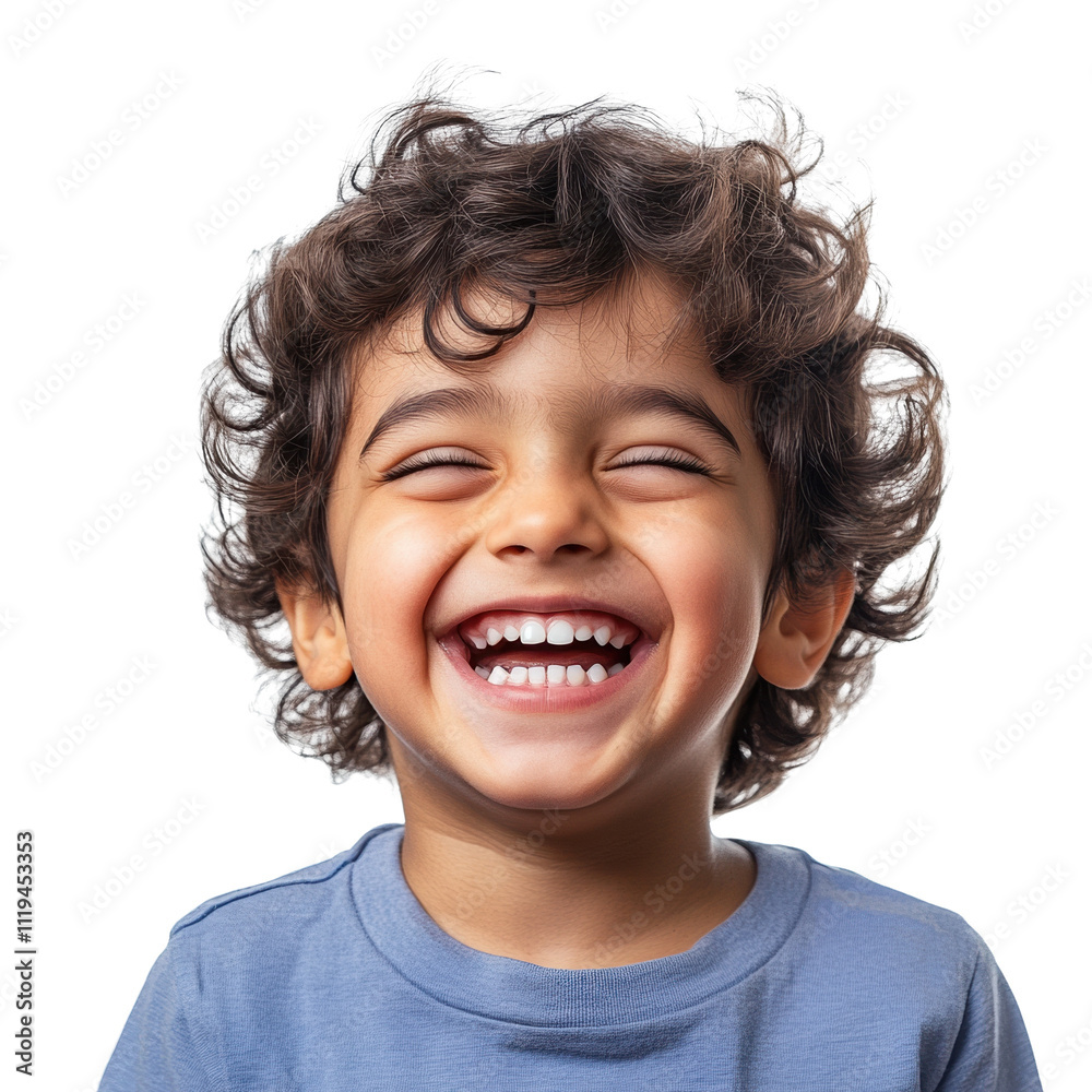Portrait of a happy kid smiling and laughing, isolated on transparent background, cut out Portrait of a happy kid smiling and laughing, isolated on transparent background, cut out