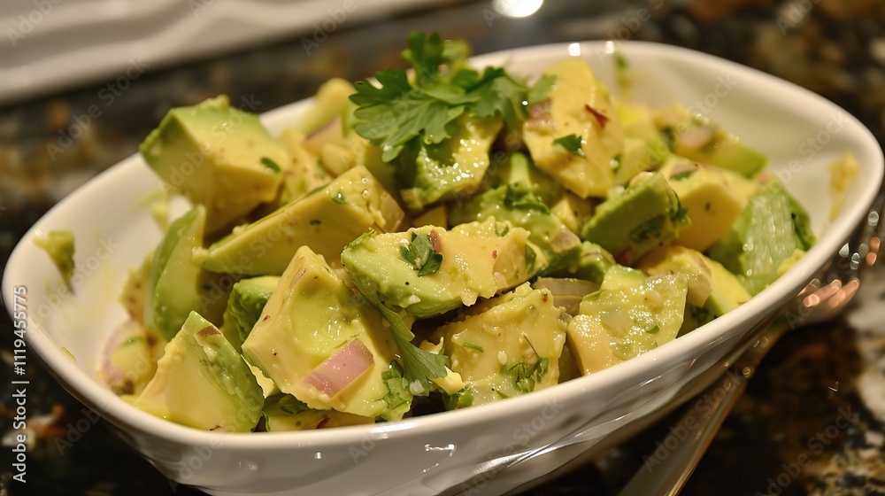 Avocado Salad, A Refreshing and Nutritious Dish with Creamy Avocado, Bursting with Freshness Avocado Salad, A Refreshing and Nutritious Dish with Creamy Avocado, Bursting with Freshness
