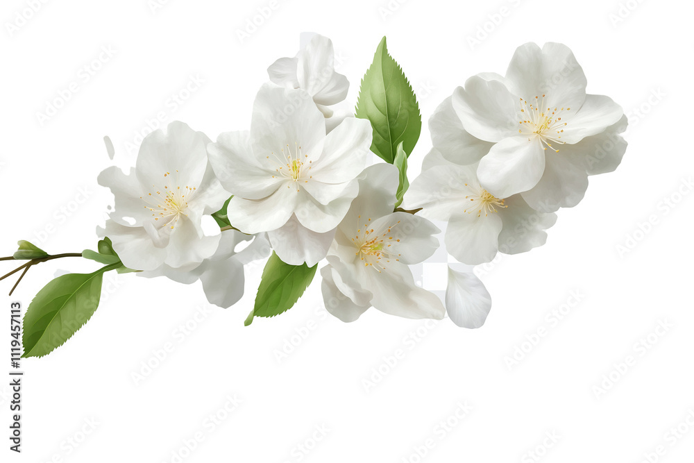 white flower isolated on white white flower isolated on white