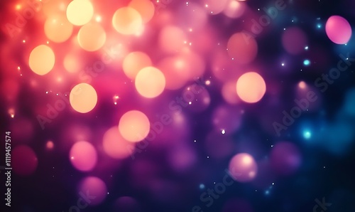 dazzling party background with swirling multicolored bokeh lights festive atmosphere created by shimmering confetti and glitter abstract dreamy celebration scene, Generative Ai