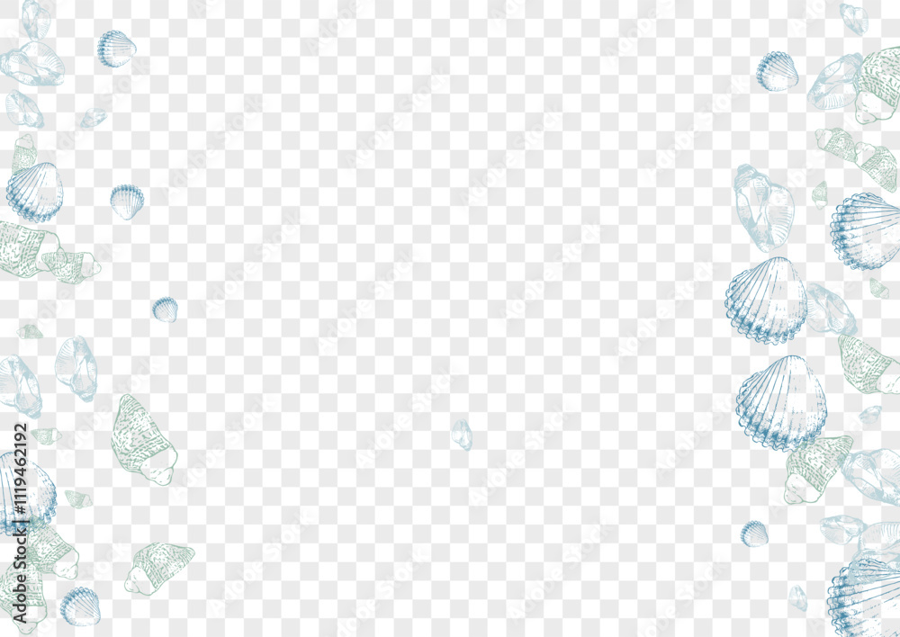 Ultramarine Shell Background Transparent Vector. Snail Tropical Textile Card. Vintage Texture. Navy Shellfish Isolated Pattern. Gray Seashell. Ultramarine Shell Background Transparent Vector. Snail Tropical Textile Card. Vintage Texture. Navy Shellfish Isolated Pattern. Gray Seashell.
