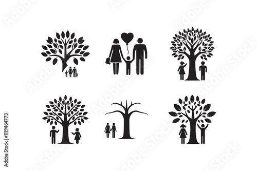 Customizable Family Tree Illustrations