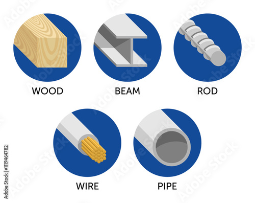 Stud finder colorful icons - Wood, Beam, Rod, Wire, Pipe