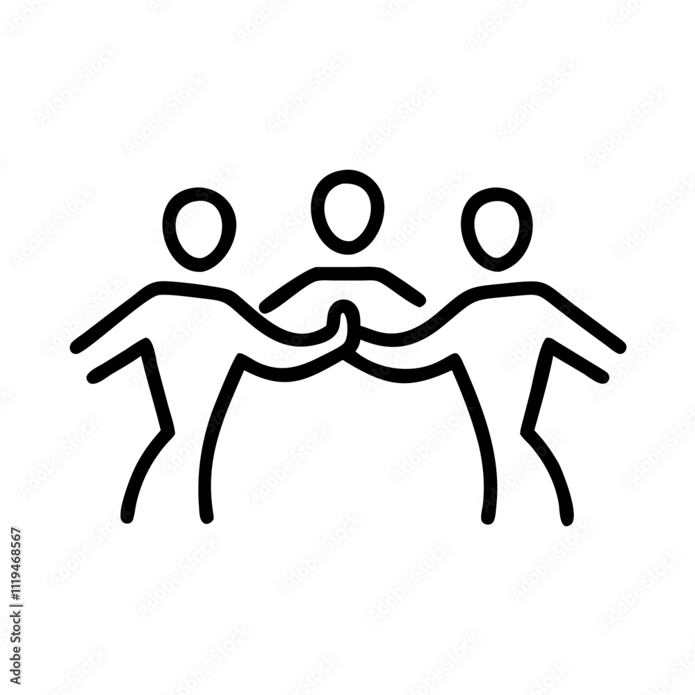 Obraz premium Corporate Culture Icon for Company Values, Employee Engagement, and Workplace Environment