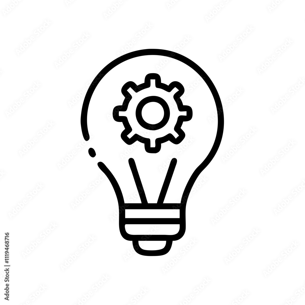 Innovation Icon for Creative Thinking, Technological Advancements, and New Ideas Innovation Icon for Creative Thinking, Technological Advancements, and New Ideas