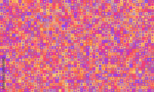 Colorful geometric grid pattern with minimal structure. Ideal for posters, creative materials, or textured backgrounds with a trendy, elegant touch.