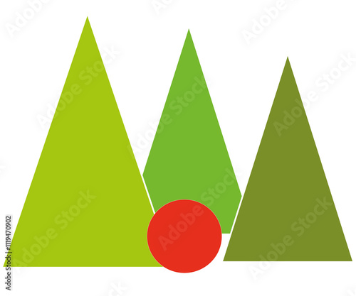 green christmas tree