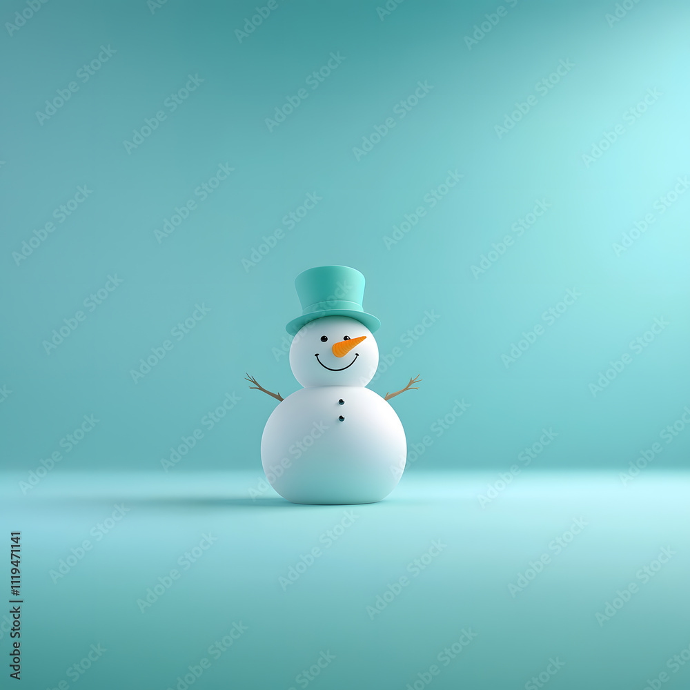 3d christmas snowman celebration in a minimalist design fun holiday vibes joyful environment whimsical perspective 3d christmas snowman celebration in a minimalist design fun holiday vibes joyful environment whimsical perspective