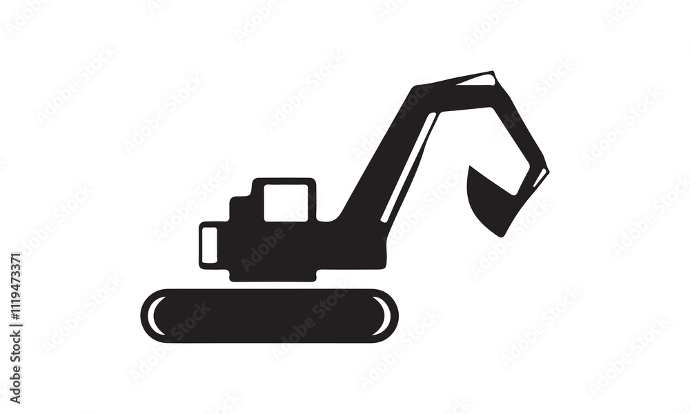 Excavator icon vector illustration -Cricut Isolated on white background Vector illustration for Cutting Machine,Typography Calligraphy , Silhouette Cameo, Hand drawn lettering phrase isolated on white Excavator icon vector illustration -Cricut Isolated on white background Vector illustration for Cutting Machine,Typography Calligraphy , Silhouette Cameo, Hand drawn lettering phrase isolated on white
