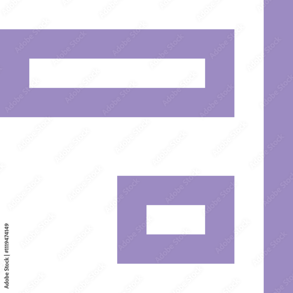 Alignment Right icon design logo Alignment Right icon design logo
