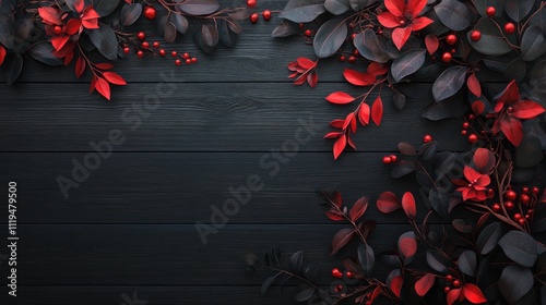 The Elegant Red Leaf Arrangement