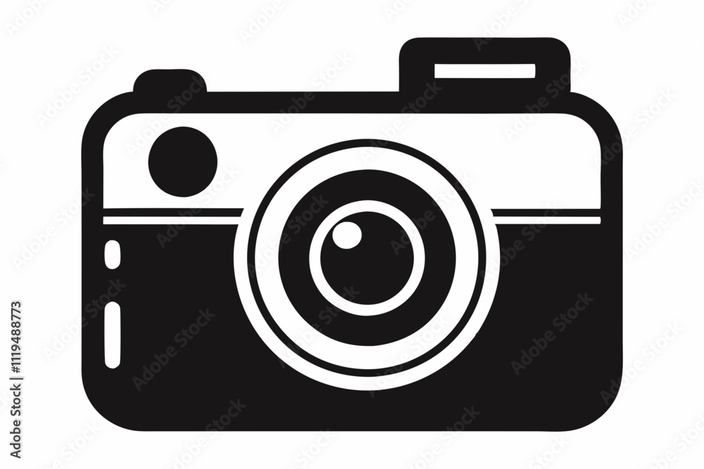 Wearable Camera Silhouette Vector Design Wearable Camera Silhouette Vector Design