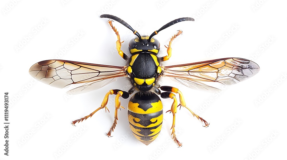 Obraz premium wasp isolated on white