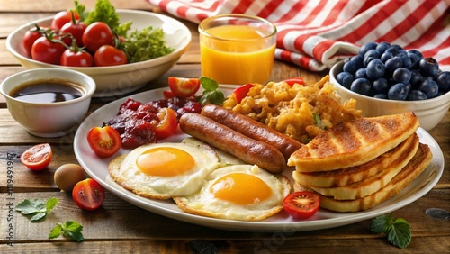 Full American breakfast