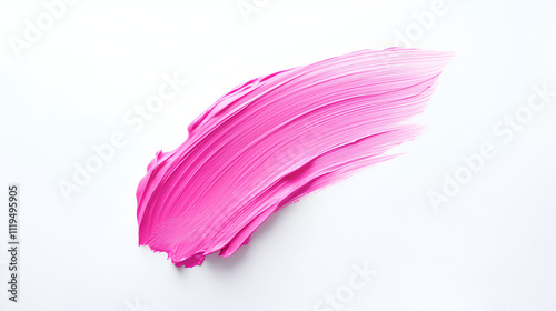 Pink brush stroke on background. Paint brush stroke for ink paint, grunge design element, dirt banner, watercolor design, dirty texture. Trendy brush stroke, illustration