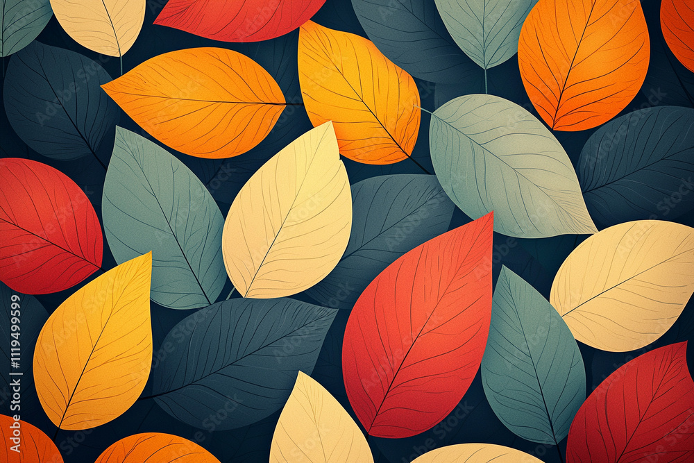 Vibrant yellow and orange vector design. Abstract leaf wallpaper. Perfect for background design. Vibrant yellow and orange vector design. Abstract leaf wallpaper. Perfect for background design.