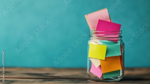 The Colorful Notes in Jar