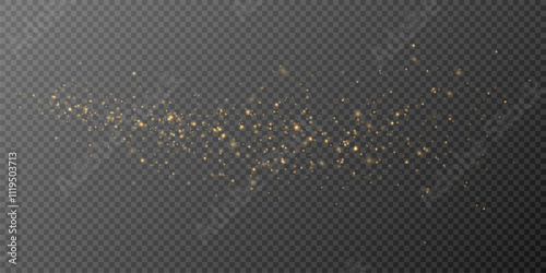 Shiny Golden Particles Golden dust.