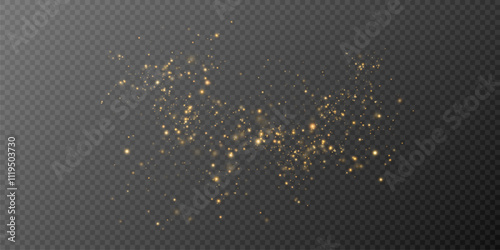 Shiny Golden Particles Golden dust.