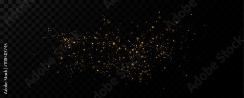 Shiny Golden Particles Golden dust.
