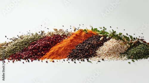 The Colorful Spices Arrangement.