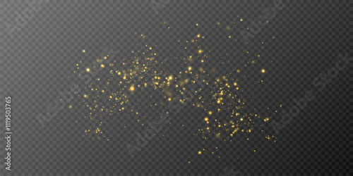 Shiny Golden Particles Golden dust.