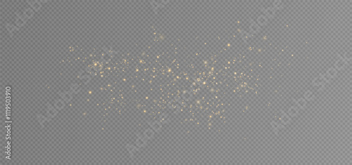 Shiny Golden Particles Golden dust.
