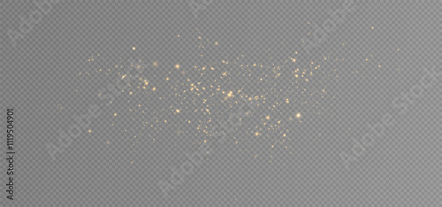 Shiny Golden Particles Golden dust.