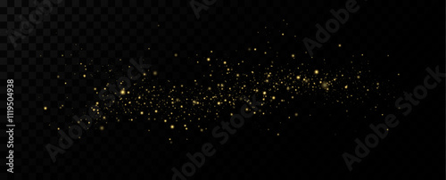 Shiny Golden Particles Golden dust.