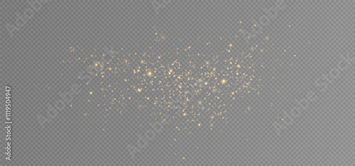 Shiny Golden Particles Golden dust.