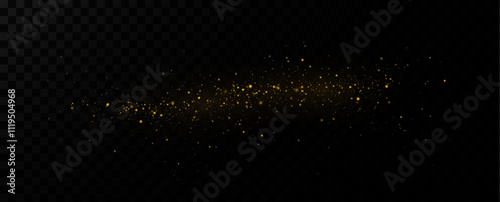 Shiny Golden Particles Golden dust.