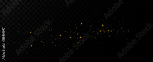 Shiny Golden Particles Golden dust.
