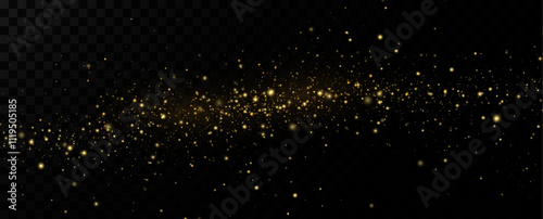 Shiny Golden Particles Golden dust.