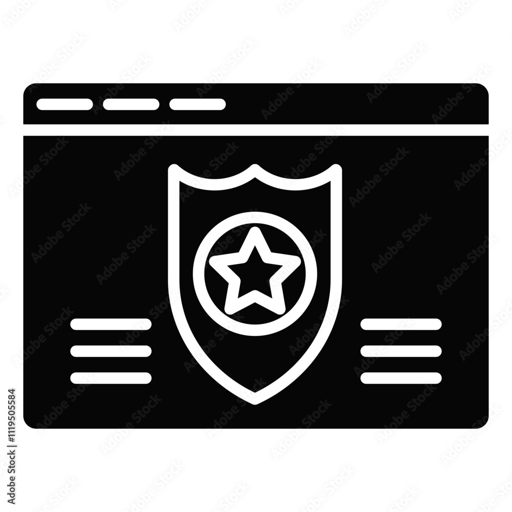 Online Police Icon Online Police Icon