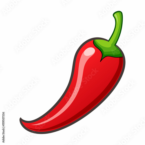 red chili vector