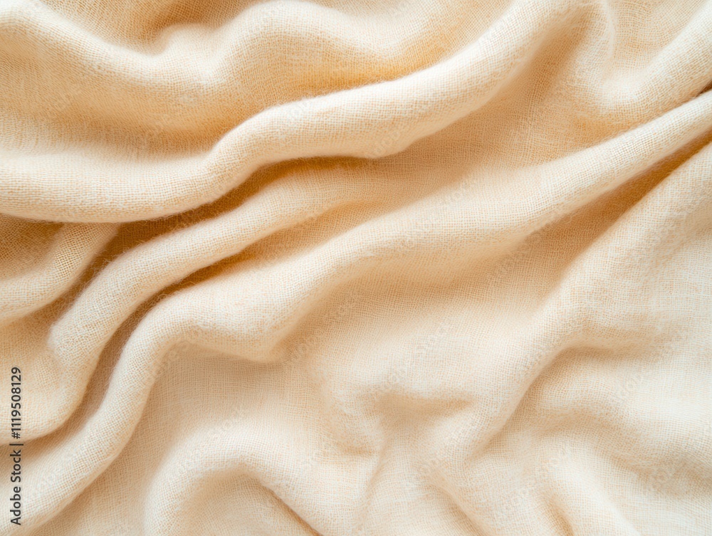 Simple Background, Soft beige fabric with gentle folds and texture, creating a cozy feel. Simple Background, Soft beige fabric with gentle folds and texture, creating a cozy feel.